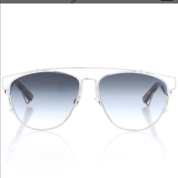dior technologic cutout aviator sunglasses